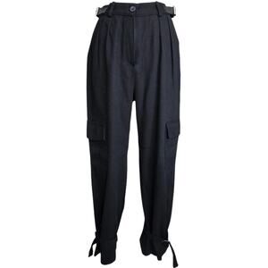 Women's Black Cargo Buckle Pant Sz. S/M